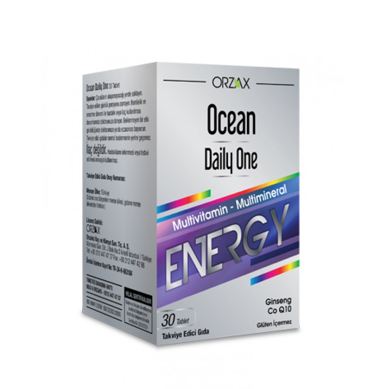 Orzax Ocean Daily One Energy Ginseng CoQ10 30 Tablet