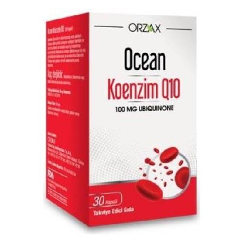 Orzax Ocean Koenzim Q10 100mg 30 Kapsül